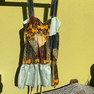 Urban O boho fall/winter dress, patchwork